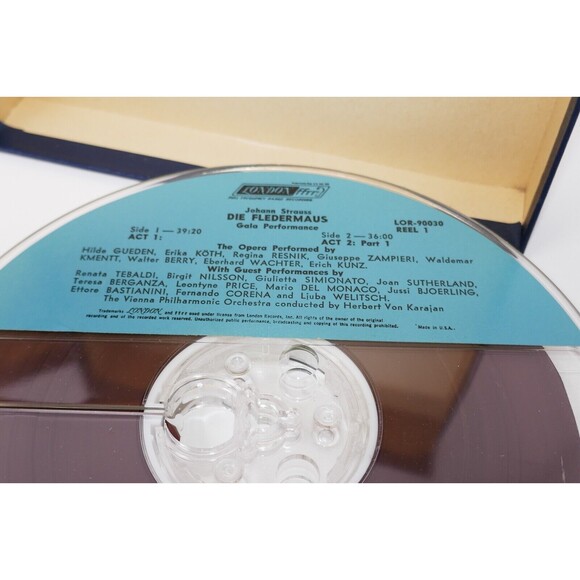 Cavalleria Rvsticana Zubin Mehta LA Die Fledermaus 4 Track Reel to Reel Tapes - Picture 7 of 12